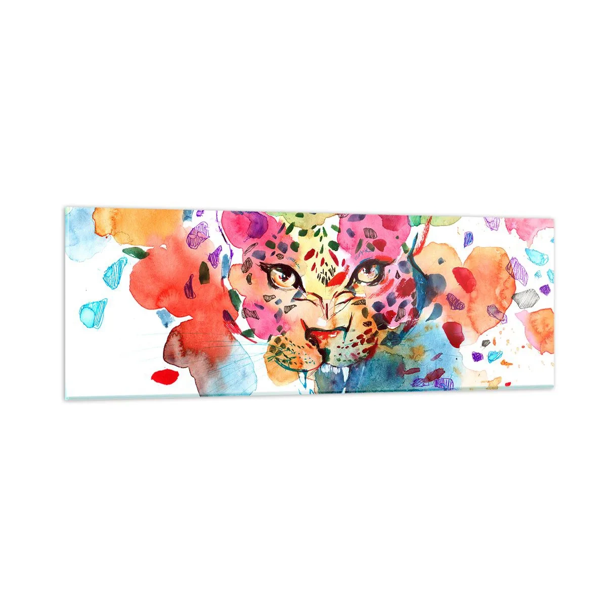 Obraz na skle - Kráska a zvíře - 90x30 cm