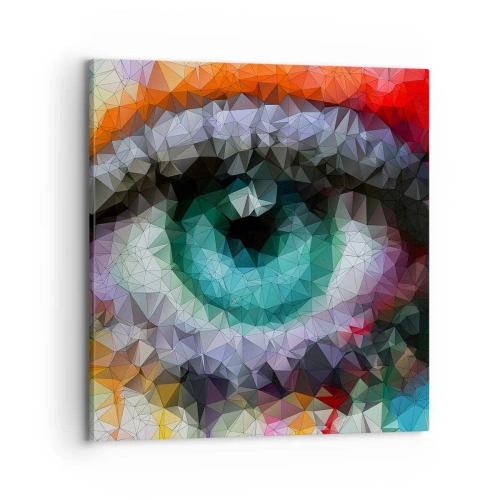 Obraz na plátně - Krystalický lesk očí - 70x70 cm
