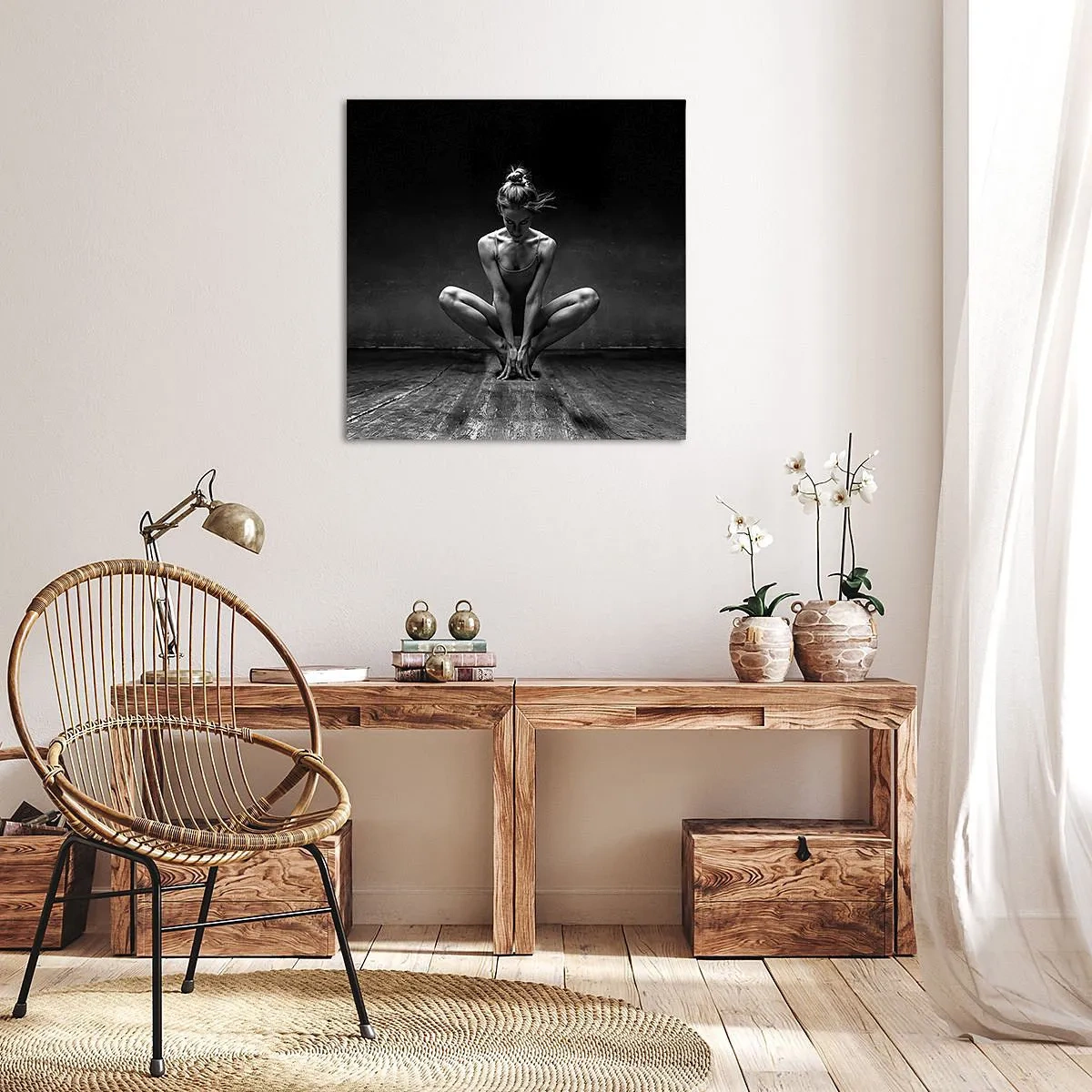 Obraz na plátně - Koncentrace taneční energie - 30x30 cm