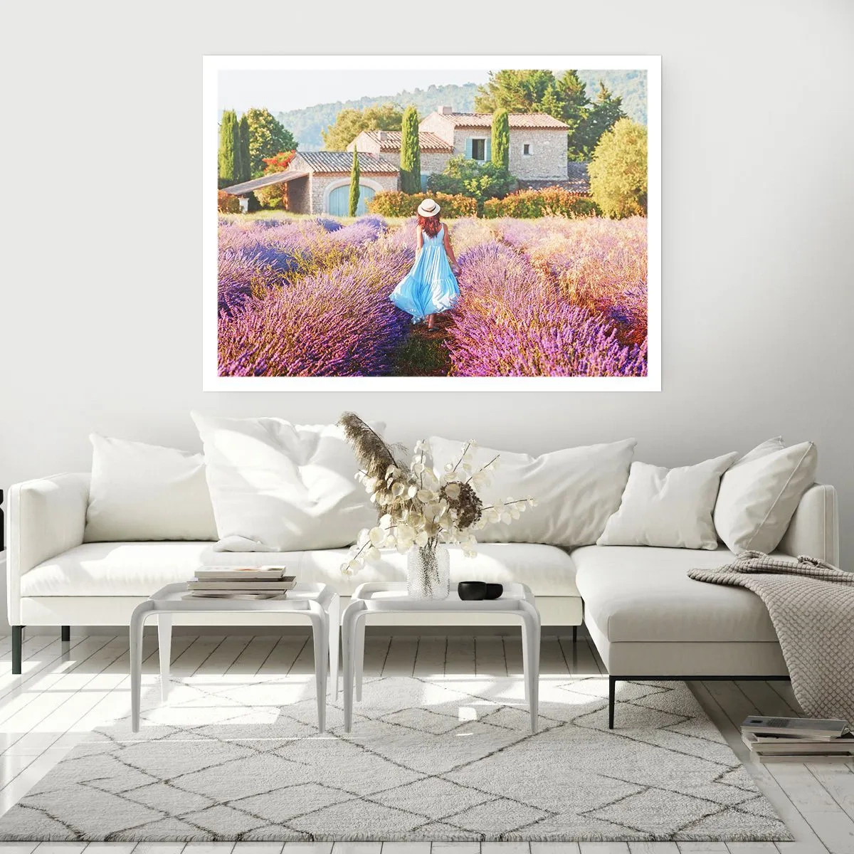 Plakát - Levandulová dívka - 70x50 cm