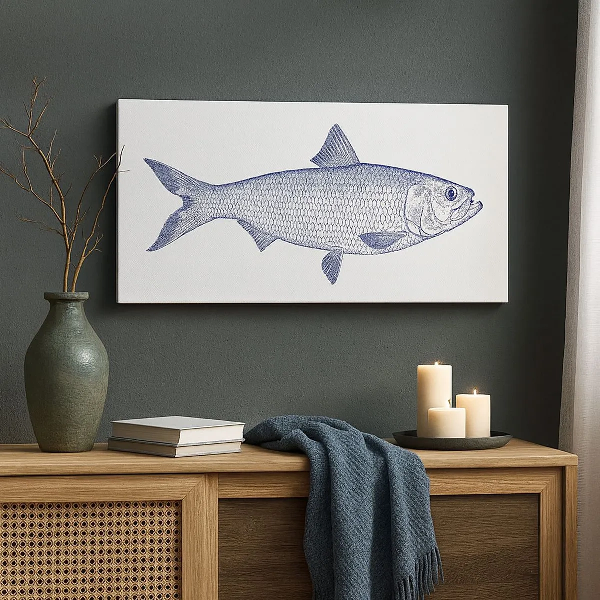 Obraz na plátně - Pozdravy ze severních moří - 100x40 cm