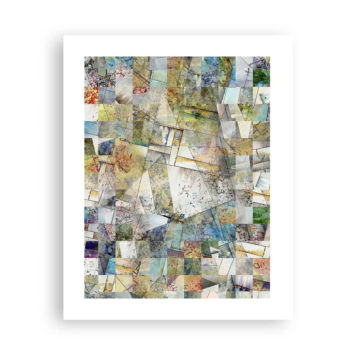 Plakát - Geometrické přeskupení - 40x50 cm