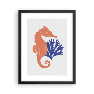 Plakát v černém rámu - Na podvodní louce - 30x40 cm