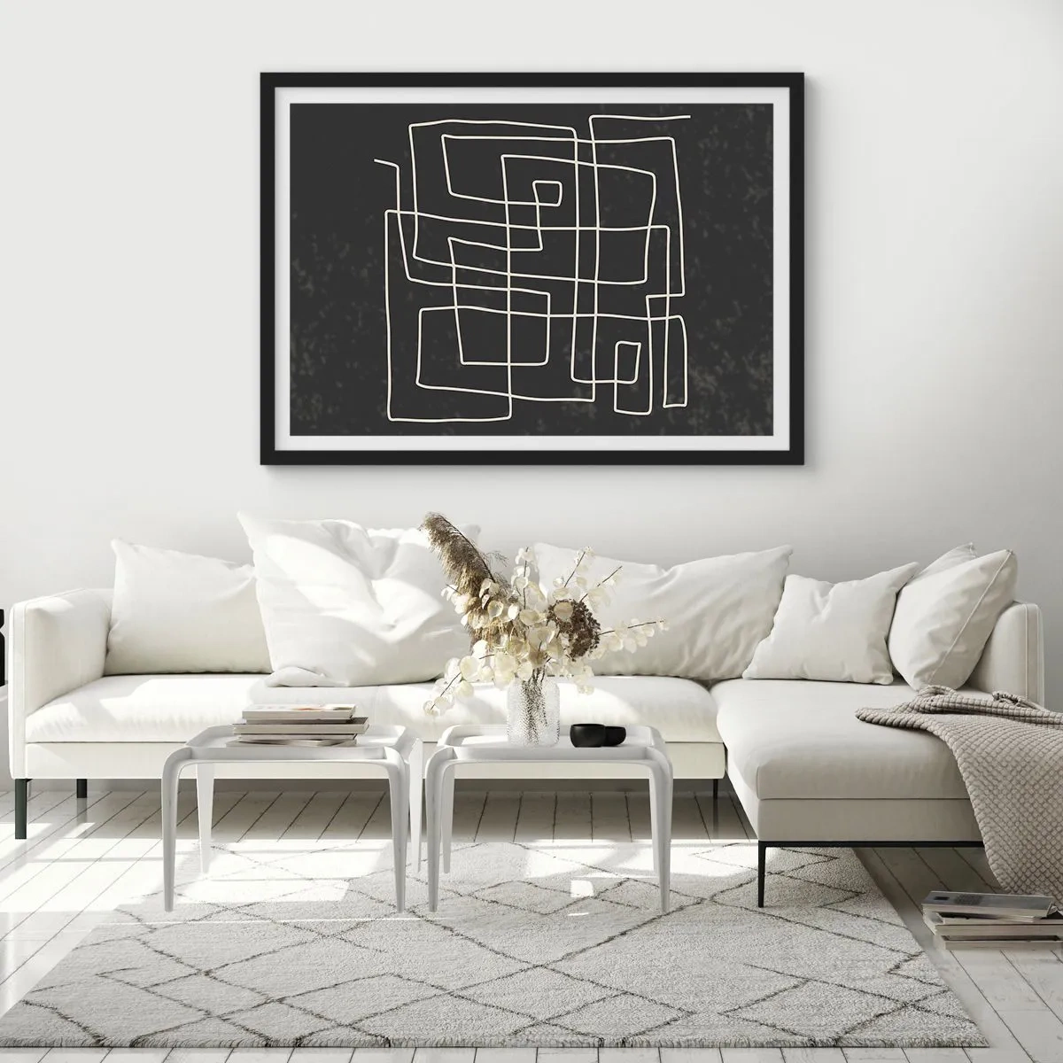 Plakát v černém rámu - Není to tak jednoduché - 100x70 cm