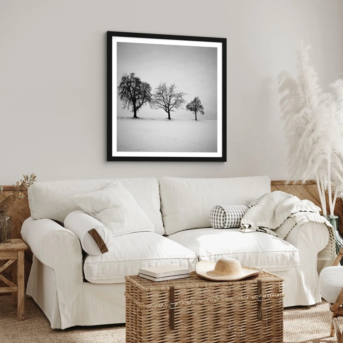 Plakát v černém rámu - O čem sní? - 50x50 cm