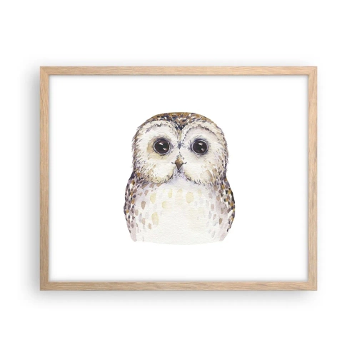 Plakát v rámu světlý dub - Podívej se mi do očí - 50x40 cm