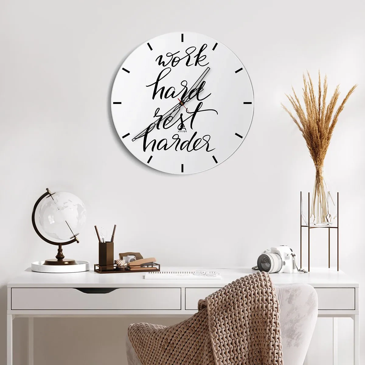 Nástěnné hodiny - Životní rovnováha - 40x40 cm