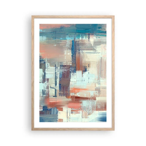Plakát v rámu světlý dub - Dostat se ke světlu - 50x70 cm