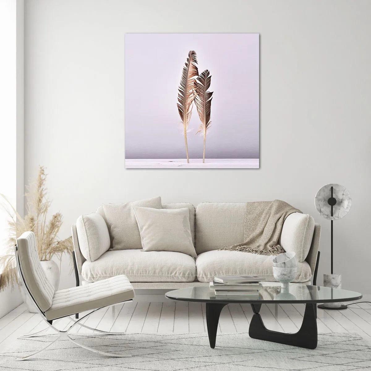 Obraz na skle - Proti nicotě - 40x40 cm