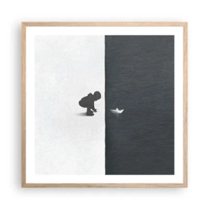 Plakát v rámu světlý dub - Velká výprava - 60x60 cm