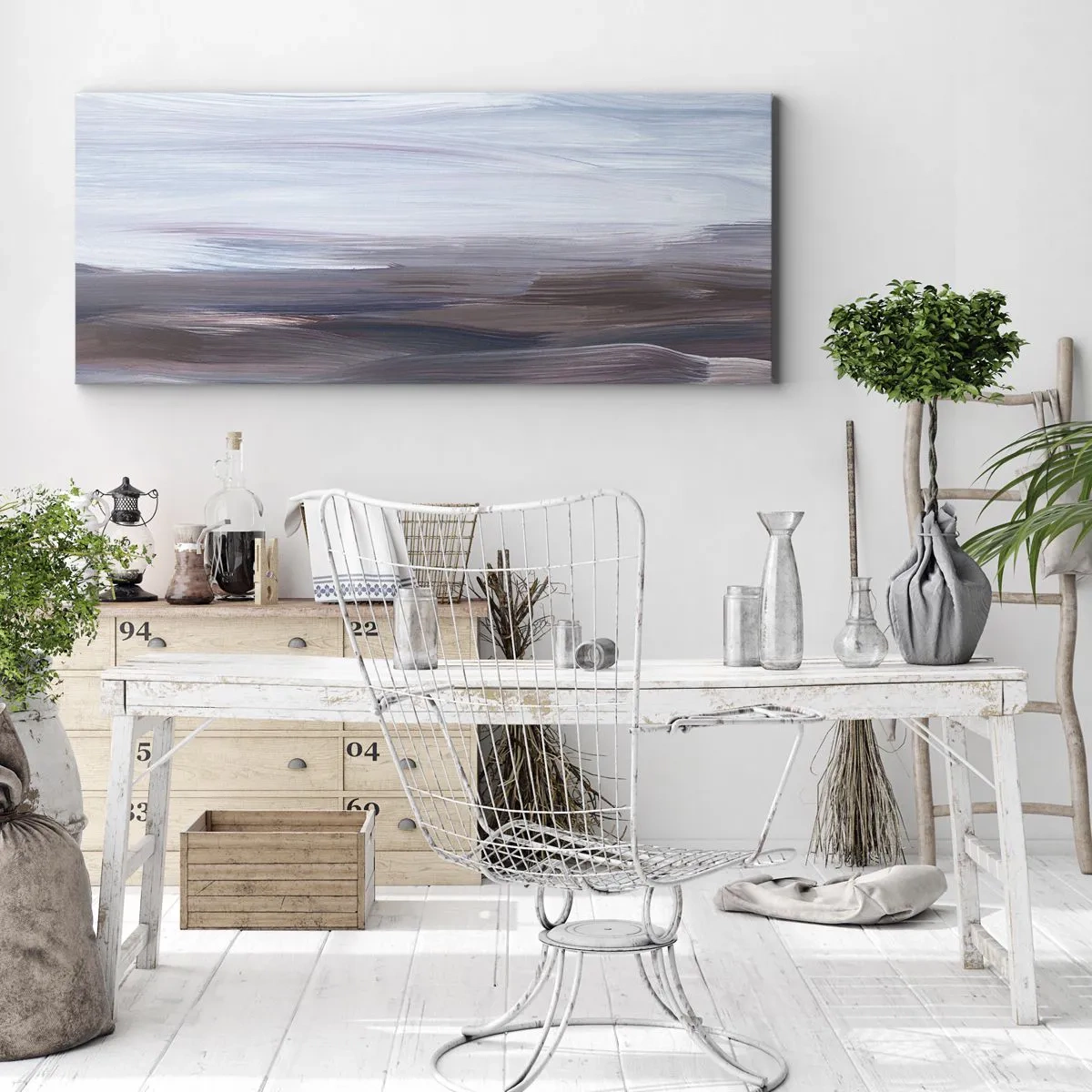 Obraz na plátně - Živly: voda - 160x50 cm