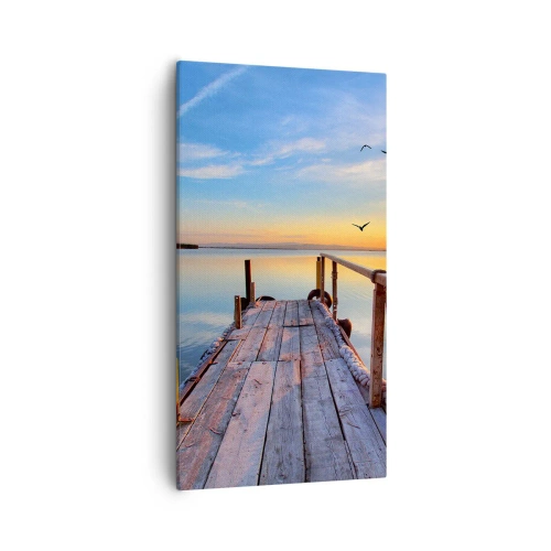 Obraz na plátně - Jít před sebe směrem ke slunci - 55x100 cm