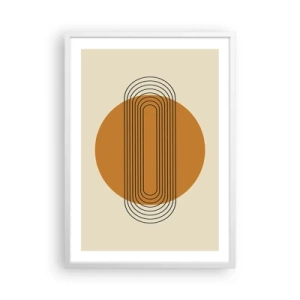 Plakát v bílém rámu - Dokonalý plán - 50x70 cm