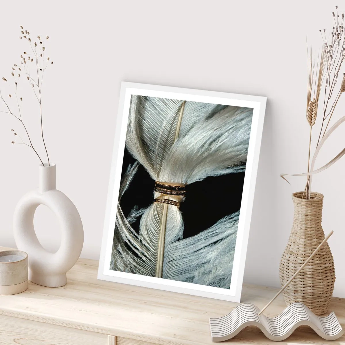 Plakát v bílém rámu - …a neopustím tě…. - 40x50 cm