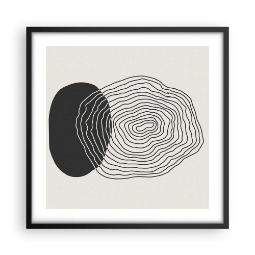 Plakát v černém rámu - Trvání a kmitání - 50x50 cm
