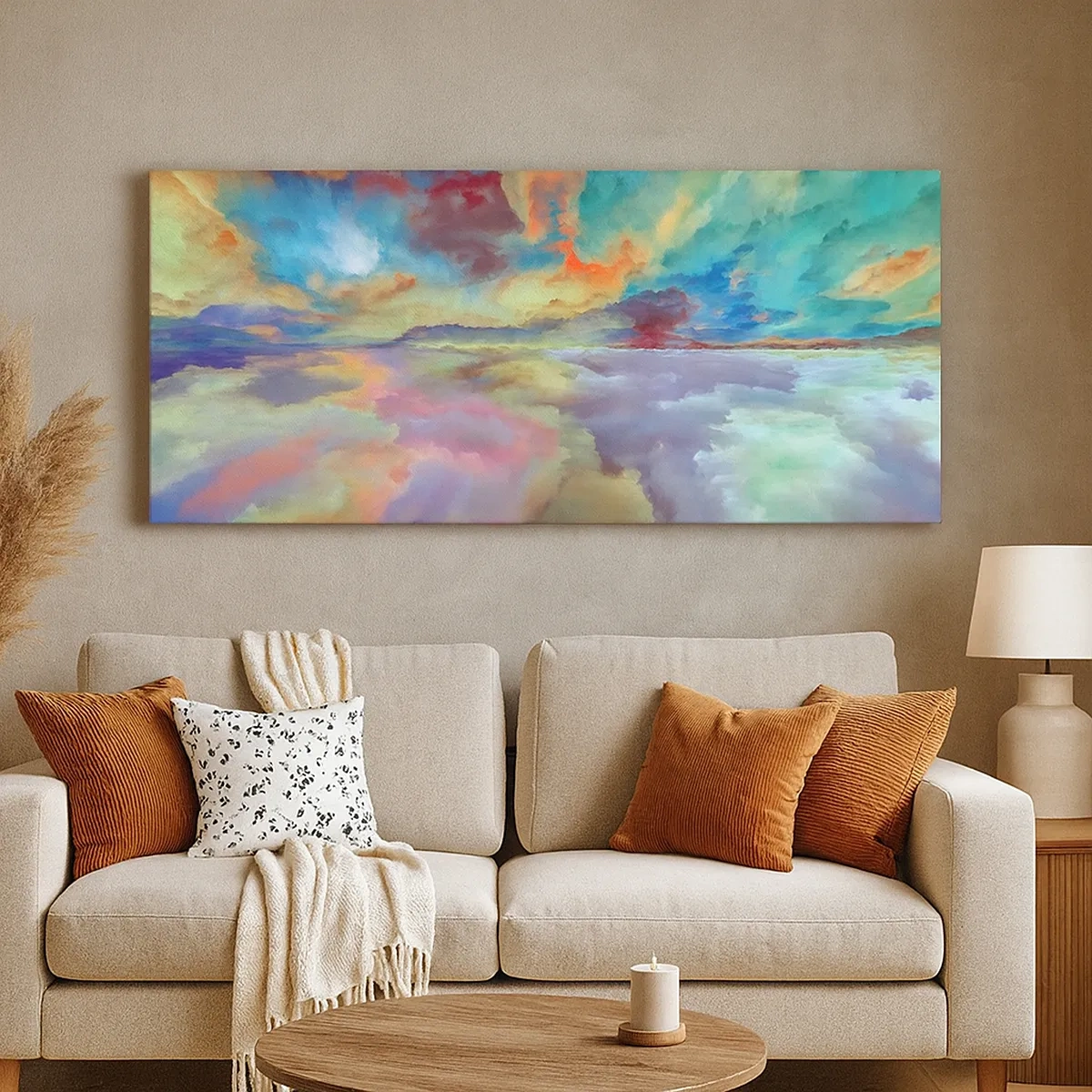 Obraz na plátně - Dvě nebe - 30x30 cm