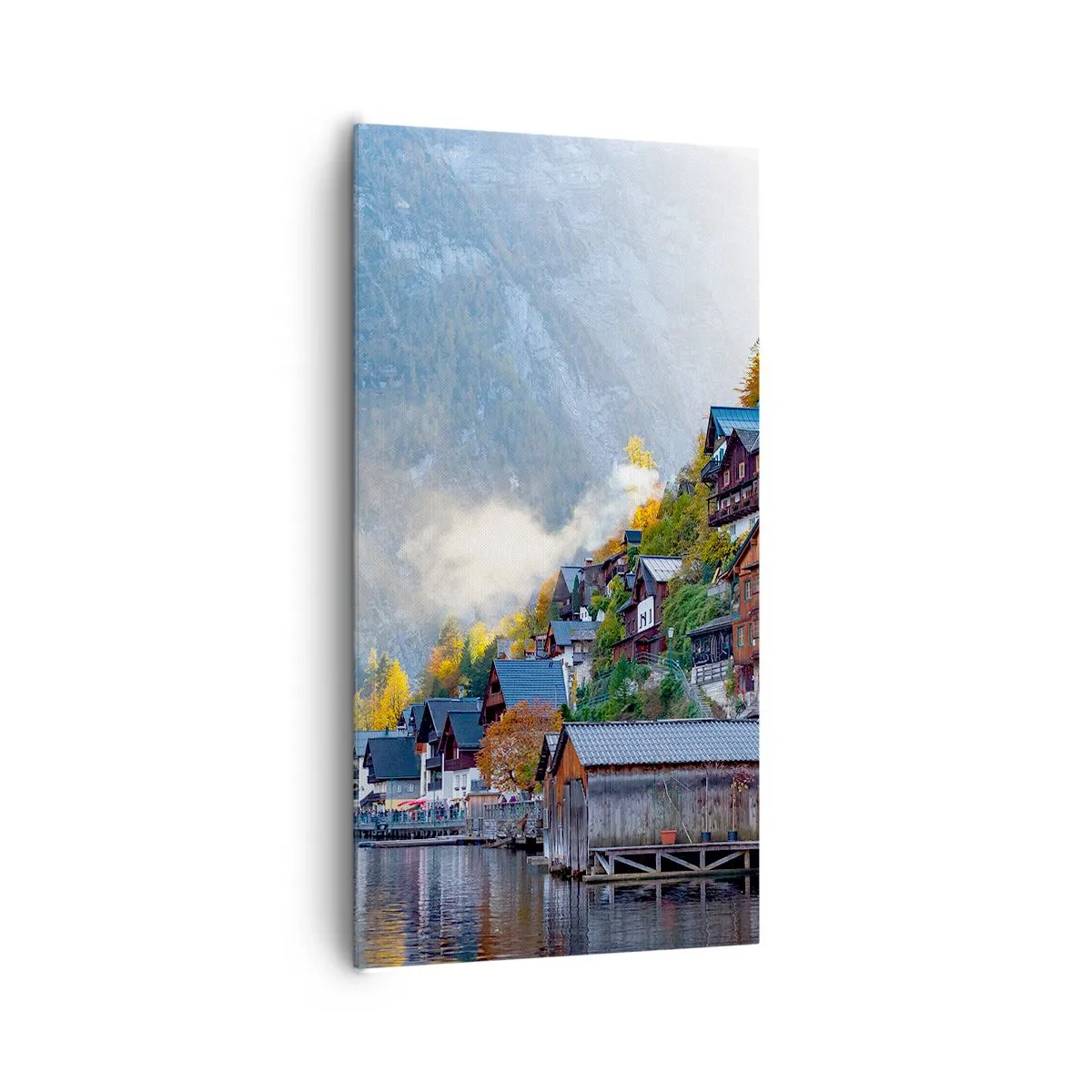 Obraz na plátně - Alpská krajina - 65x120 cm