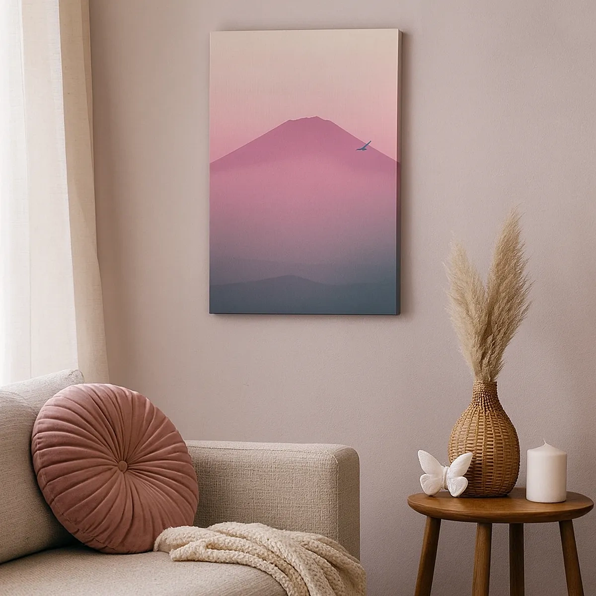 Obraz na plátně - Poutníci nad oblaky - 50x70 cm