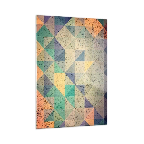 Obraz na skle - Republika trojúhelníků - 50x70 cm