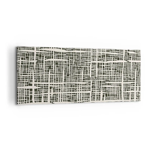Obraz na plátně - Tkaná kompozice - 100x40 cm