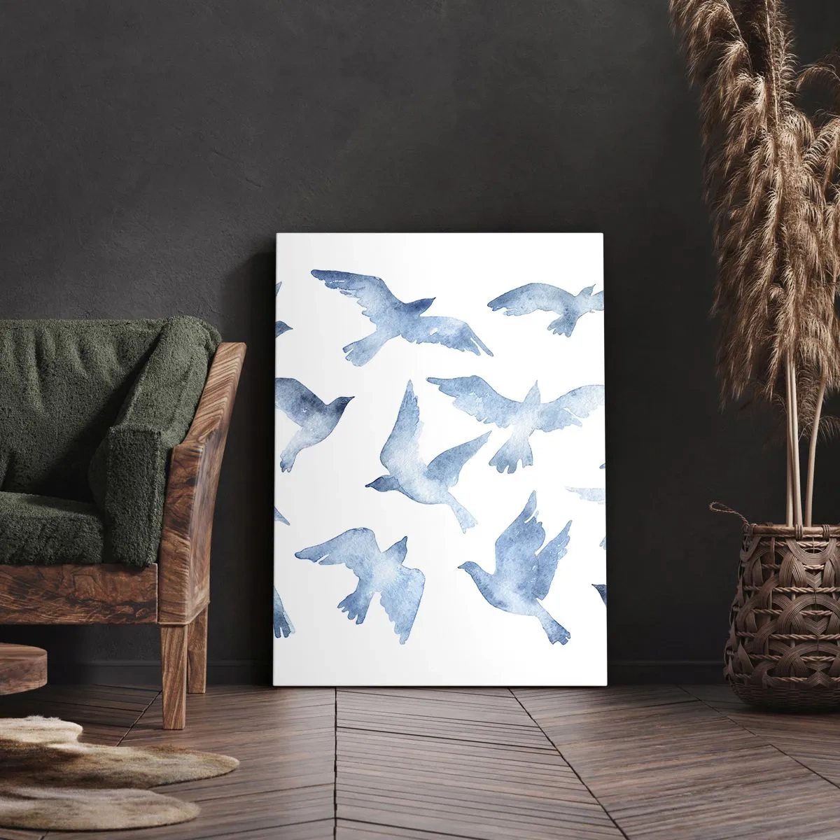 Obraz na plátně - Nebeští ptáci - 50x70 cm