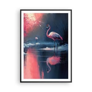 Plakát v černém rámu - Ptačí útočiště - 70x100 cm