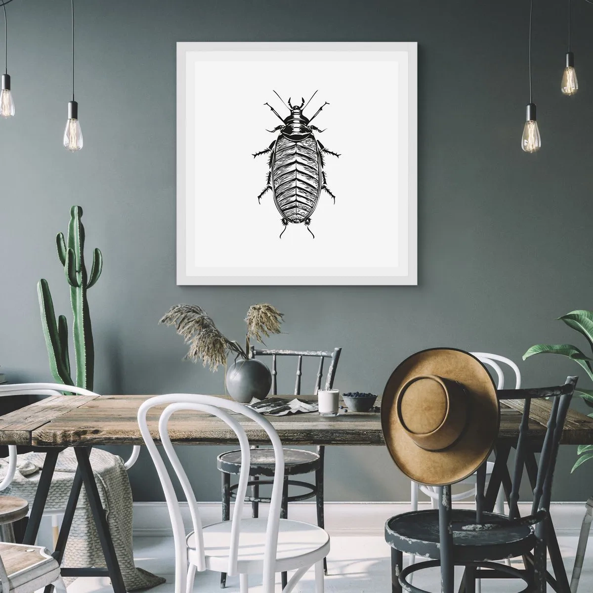 Plakát v bílém rámu - Vzorový exemplář! - 60x60 cm