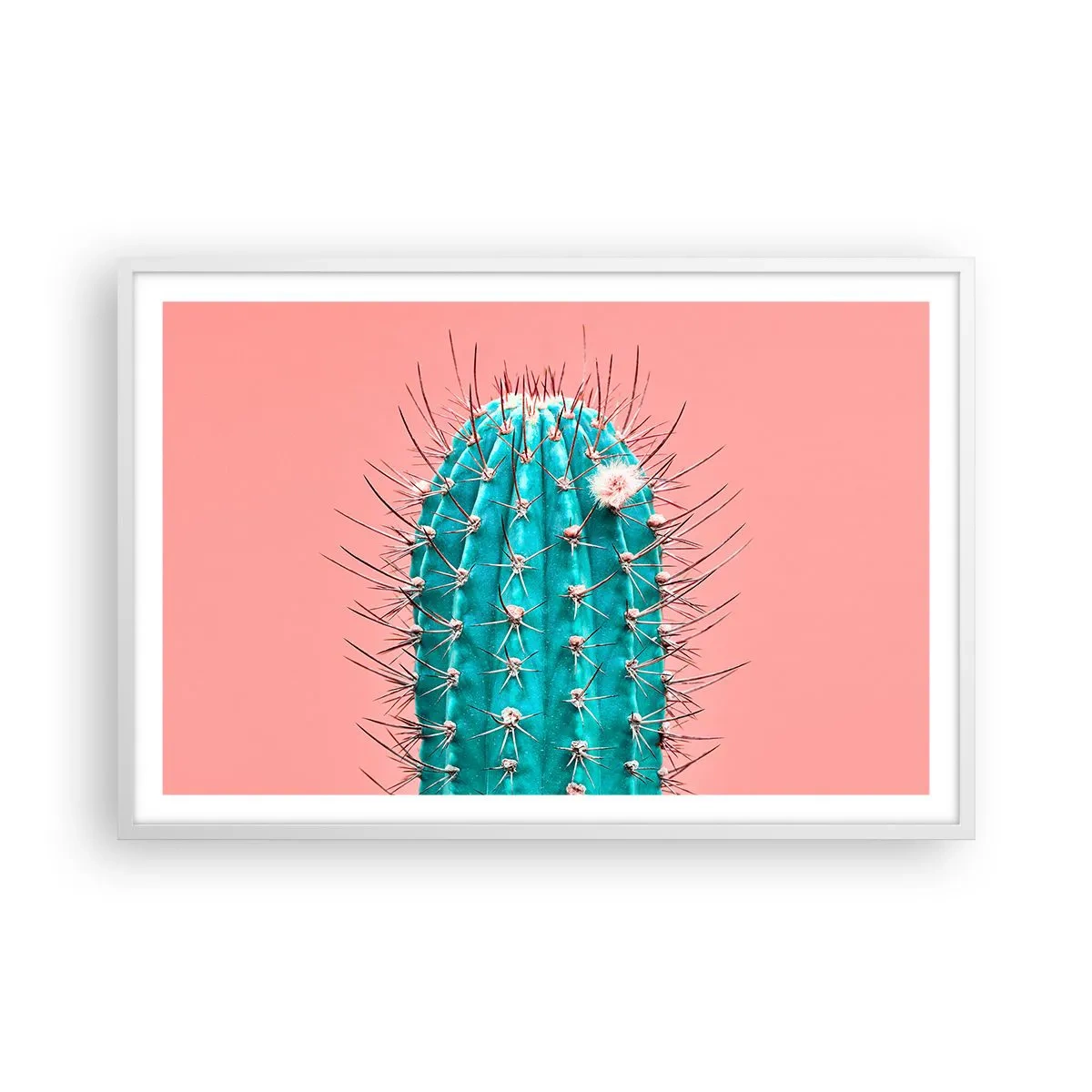 Plakát v bílém rámu - Jen koukej - 91x61 cm