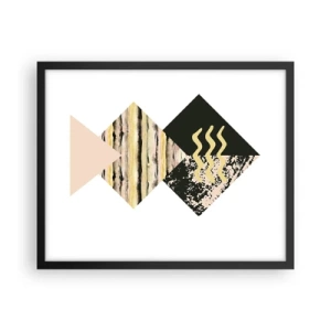 Plakát v černém rámu - Není to tak jednoduché - 50x40 cm