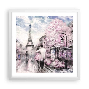 Plakát v bílém rámu - Když se zamilovat, tak jenom v… - 50x50 cm