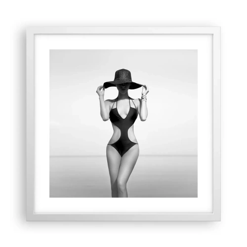 Plakát v bílém rámu - Jmenuji se: Elegance - 40x40 cm