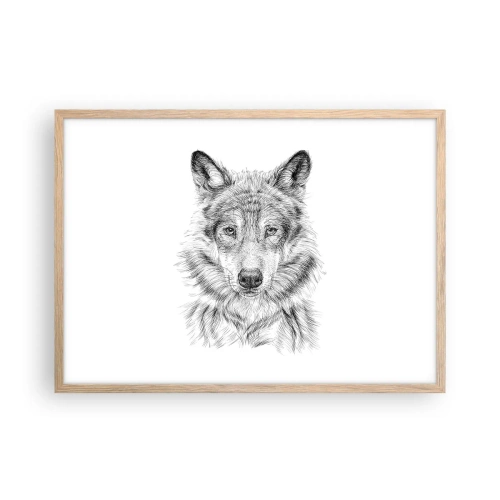 Plakát v rámu světlý dub - Rozený vůdce - 70x50 cm