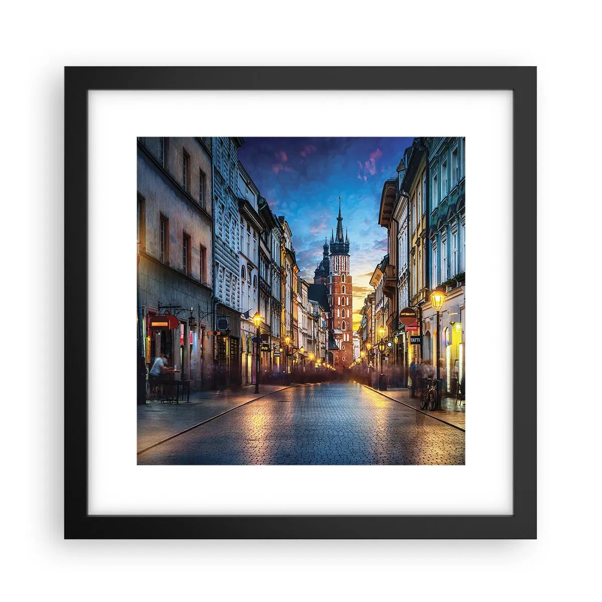 Plakát v černém rámu - Krakovský půvab - 30x30 cm