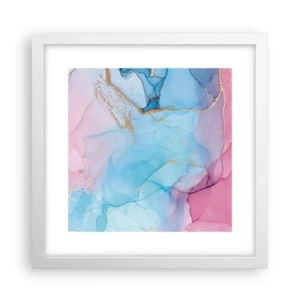 Plakát v bílém rámu - Setkávání a prolínání - 30x30 cm