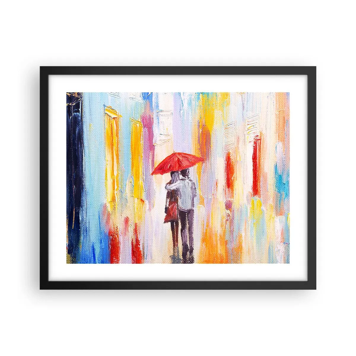 Plakát v černém rámu - Ať prší dál - 50x40 cm
