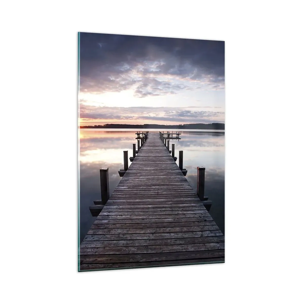 Obraz na skle - Tichá hranice mezi dnem a nocí - 80x120 cm