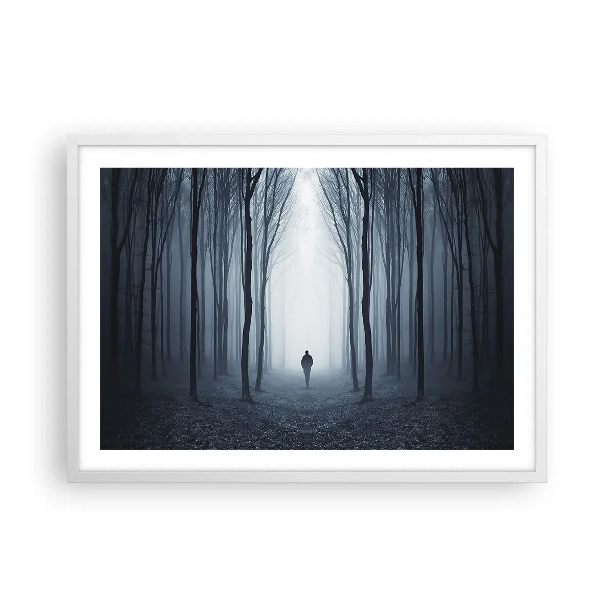 Plakát v bílém rámu - A všechno jednoduché a jasné - 70x50 cm