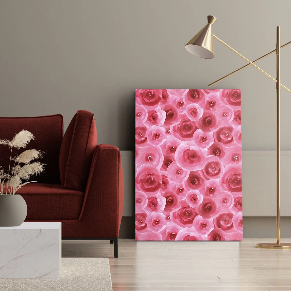 Obraz na plátně - Růže dole i nahoře - 50x70 cm