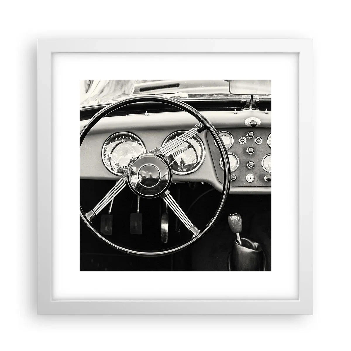 Plakát v bílém rámu - Sen sběratele - 30x30 cm