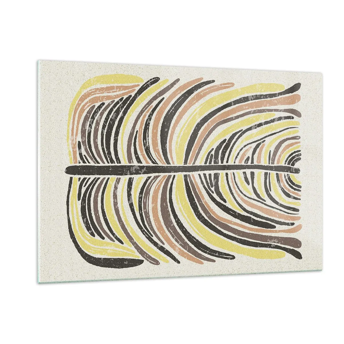 Obraz na skle - Abstrakce plná života - 120x80 cm