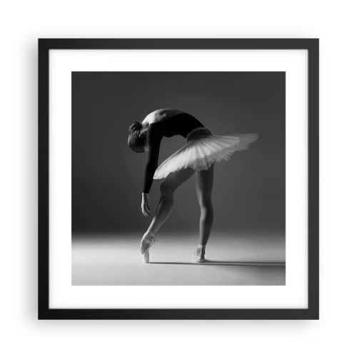 Plakát v černém rámu - Bella ballerina - 40x40 cm