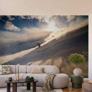 Fototapeta Samolepicí Deluxe Sticker - Přijatá výzva hor - Sport a koníčky, hory, Alpy - 200x140 cm