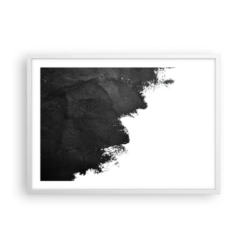 Plakát v bílém rámu - Živly: země - 70x50 cm