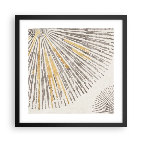 Plakát v černém rámu - Krása paprsku - 40x40 cm