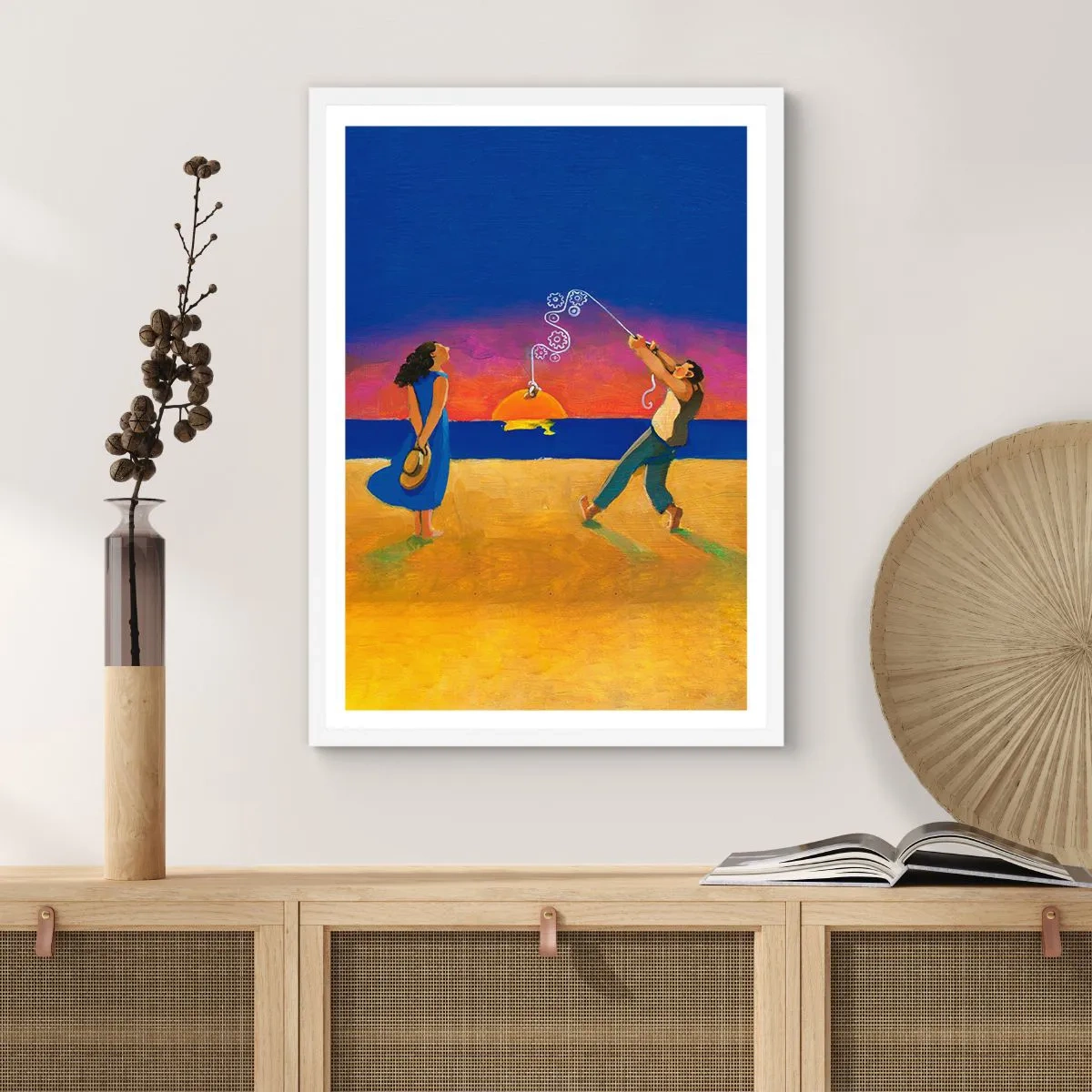 Plakát v bílém rámu - Více než hvězda z nebe - 30x40 cm