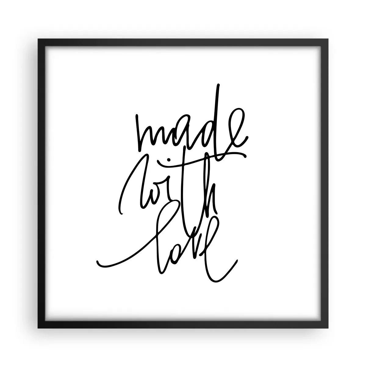 Plakát v černém rámu - Nejlepší značka - 50x50 cm