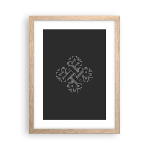 Plakát v rámu světlý dub - V keltském duchu - 30x40 cm