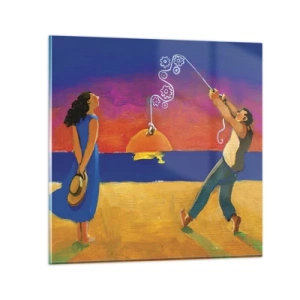 Obraz na skle - Více než hvězda z nebe - 50x50 cm