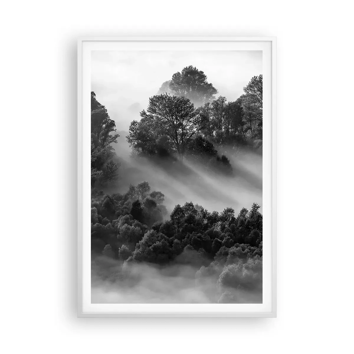 Plakát v bílém rámu - Probouzení ze spánku - 70x100 cm