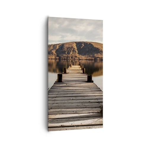 Obraz na plátně - Krajina v tichu - 65x120 cm